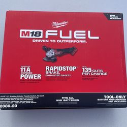 M-18 FUEL 4.5-5 in Rapid Stop Grinder ( Tool Only )