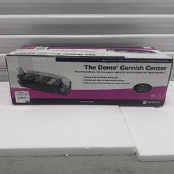 The Dome Garnish Center - 3 Quart Capacity, 22" L x 7-1/2" W x 8-1/2" H, Black, Оne Расk