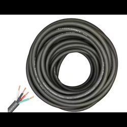 WindyNation 50 ft. 14/4 14-Gauge 4 Conductor 300-Volt Black SJOOW Cable Cord