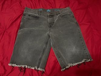 Black Cutoff Denim Jean Shorts