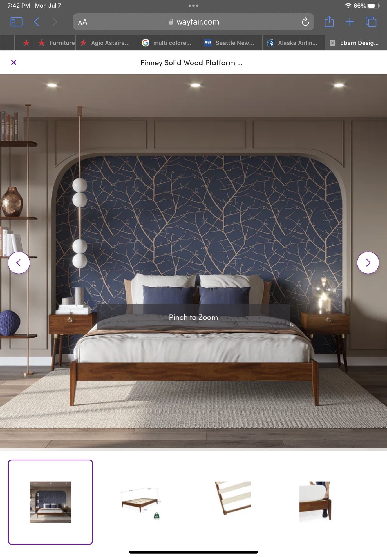 Beautiful Brand New Full Sized Wood Bed Frame