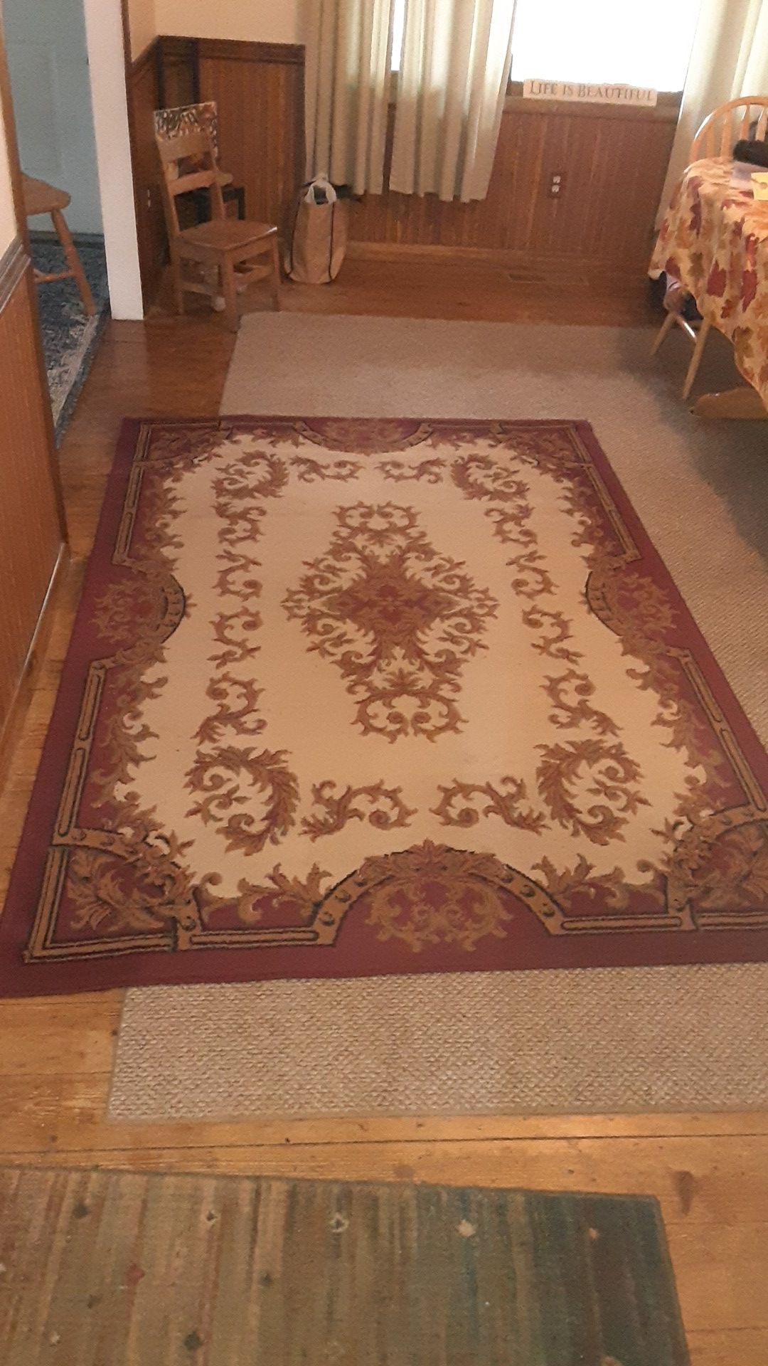 Antique American made area rug