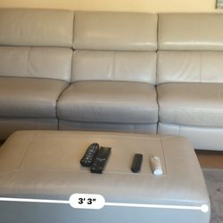 RECLINER COUCH WITH USB PLUGS