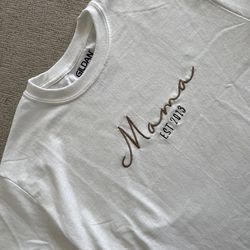 Mama Embroidered Tshirt 