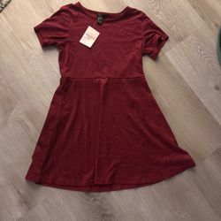 Girls Red Burgundy Holiday Christmas Dress Size 10 11/12 