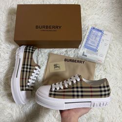 White Burberry Shoes