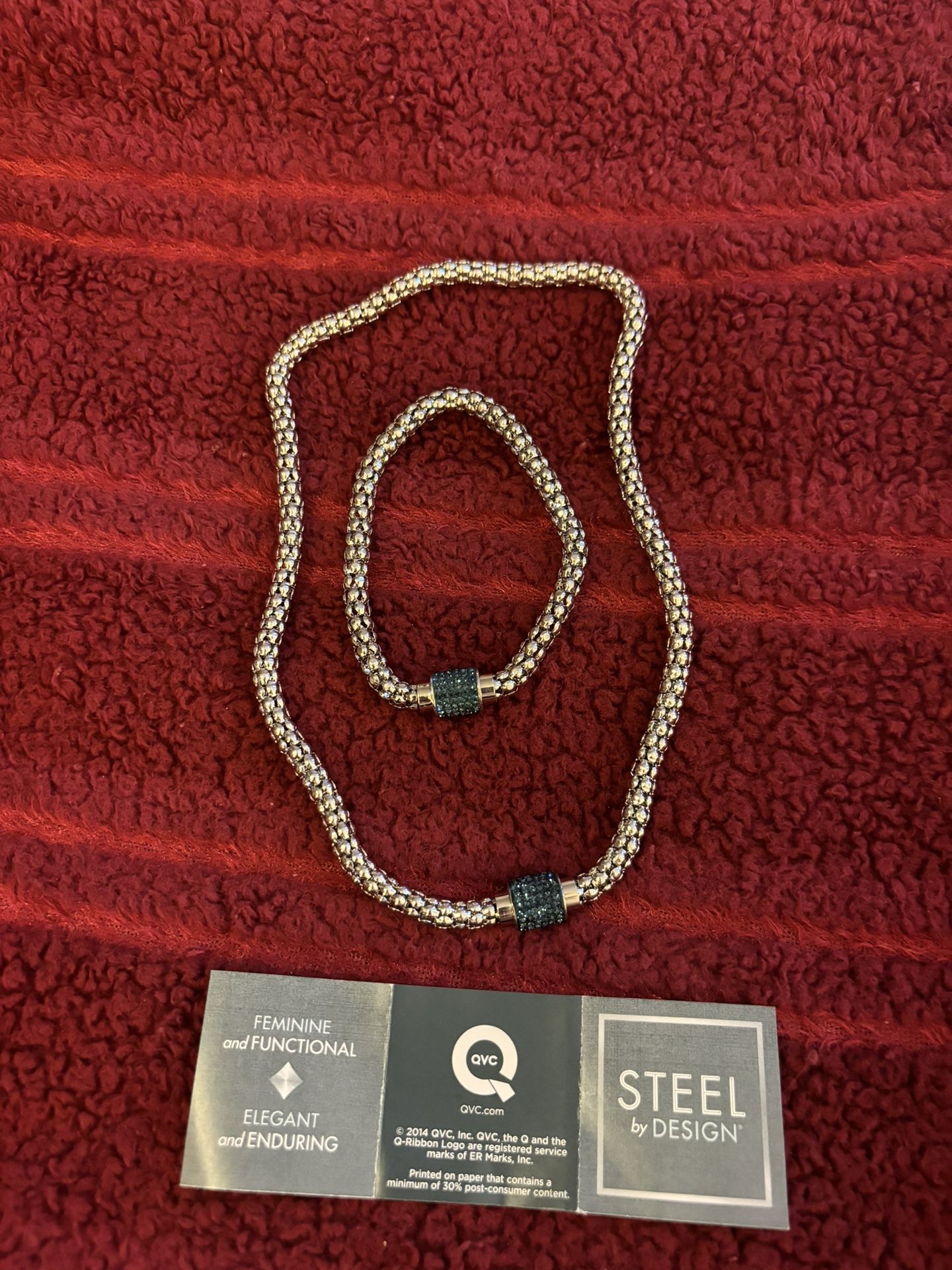 Set Of Two Steel By Design Necklace Bracelet