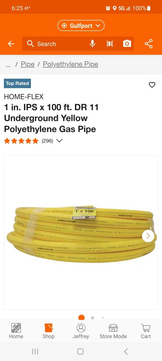 Underground Gas Pipe