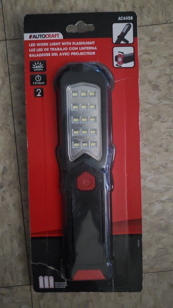 Led WorkLight With Flashlight