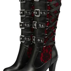 Knee High Lace Boots 11, 10, 8