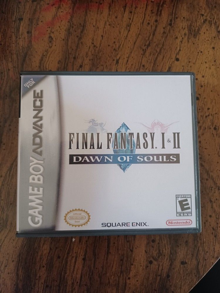 Final Fantasy I + II Dawn Of Souls GBA Replacement Case