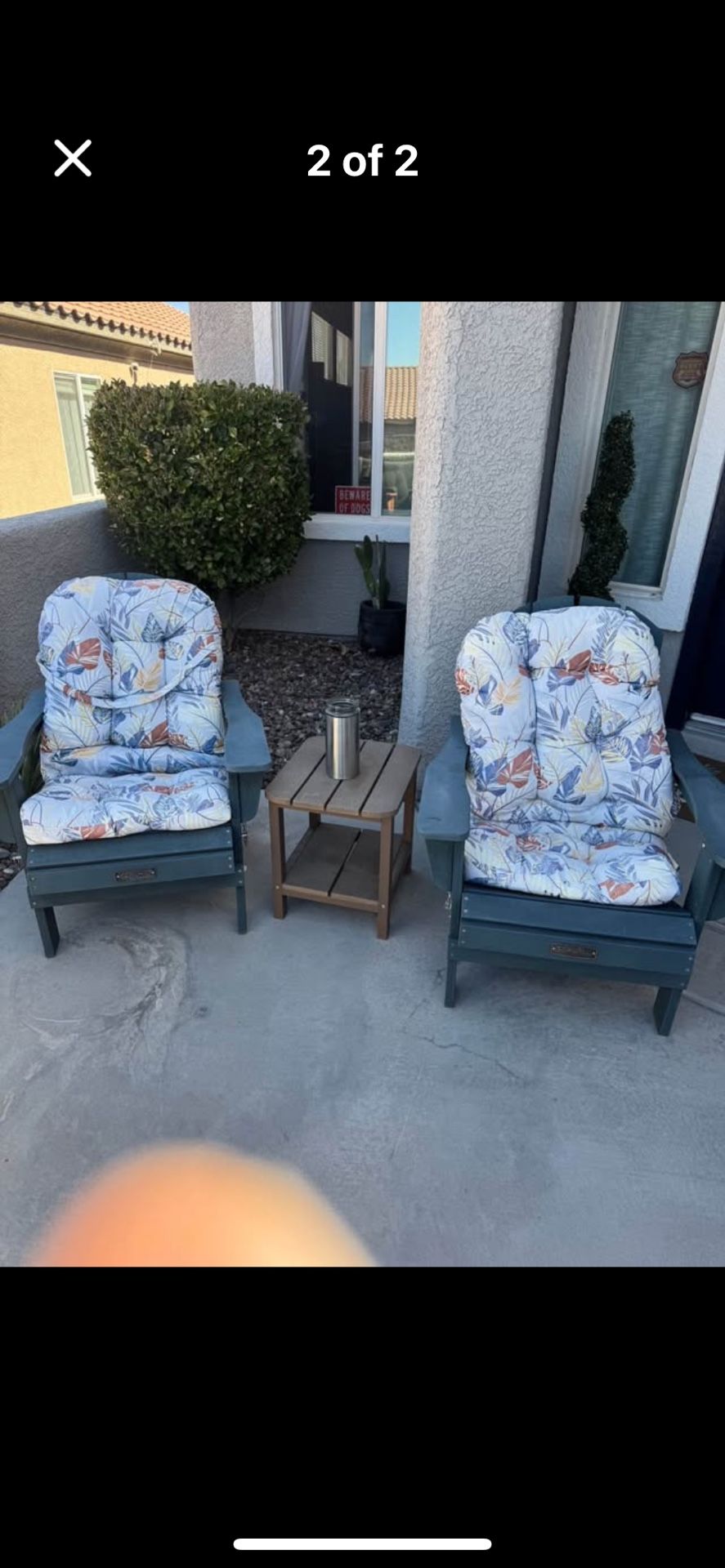 Serwall Adirondack Chairs - Set Of 2 - Green