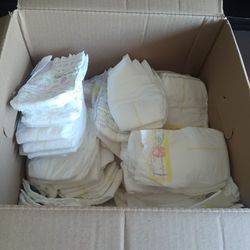 Box Of New Born Diapers 