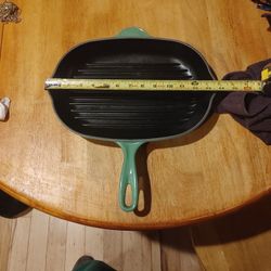 Le Creuset Oval Grill Pan,  Green