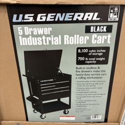 5 Drawer Industrial Roller Cart