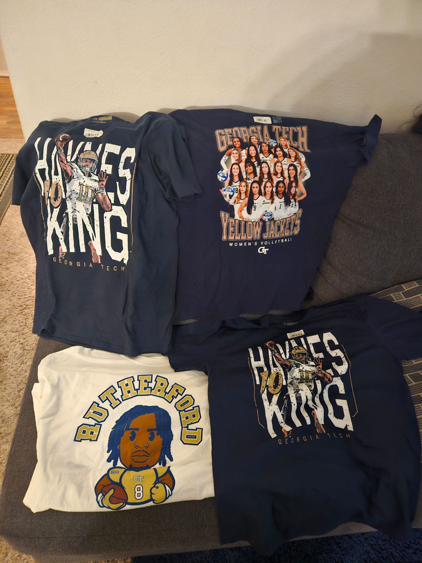 All Georgia tech shirts. 3 large 1 2x