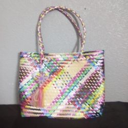 Tote Bag With Heart Charm 