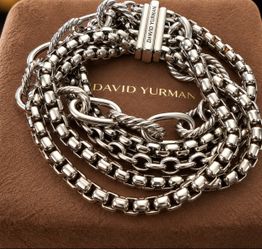 David Yurman multi strand bracelet size 7.5 sterling silver