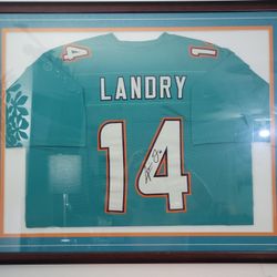 Miami Dolphins Jarvis Landry Autographed Framed Jersey 