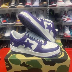 A Bathing Ape Bape Bapesta White Purple 2022