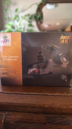 Three channel 4K dash cam