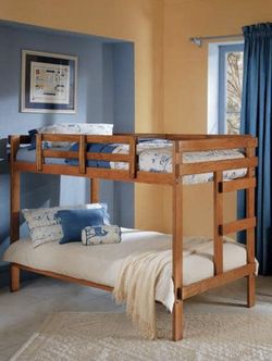 Wood twin Bunkbed! Bunkbeds here
