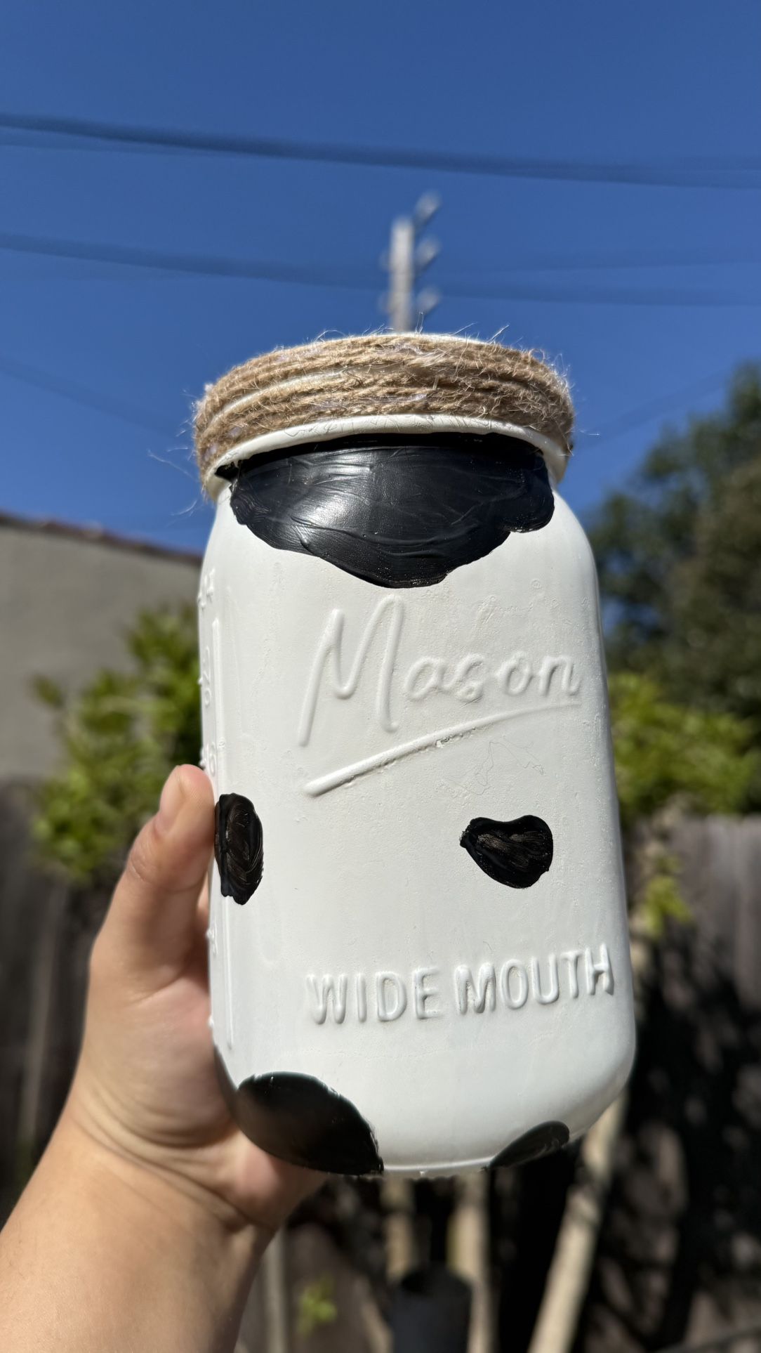 Mason Jar (Cow Theme)