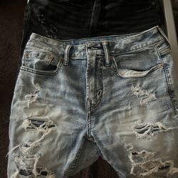 Men Distress Shorts Size 28