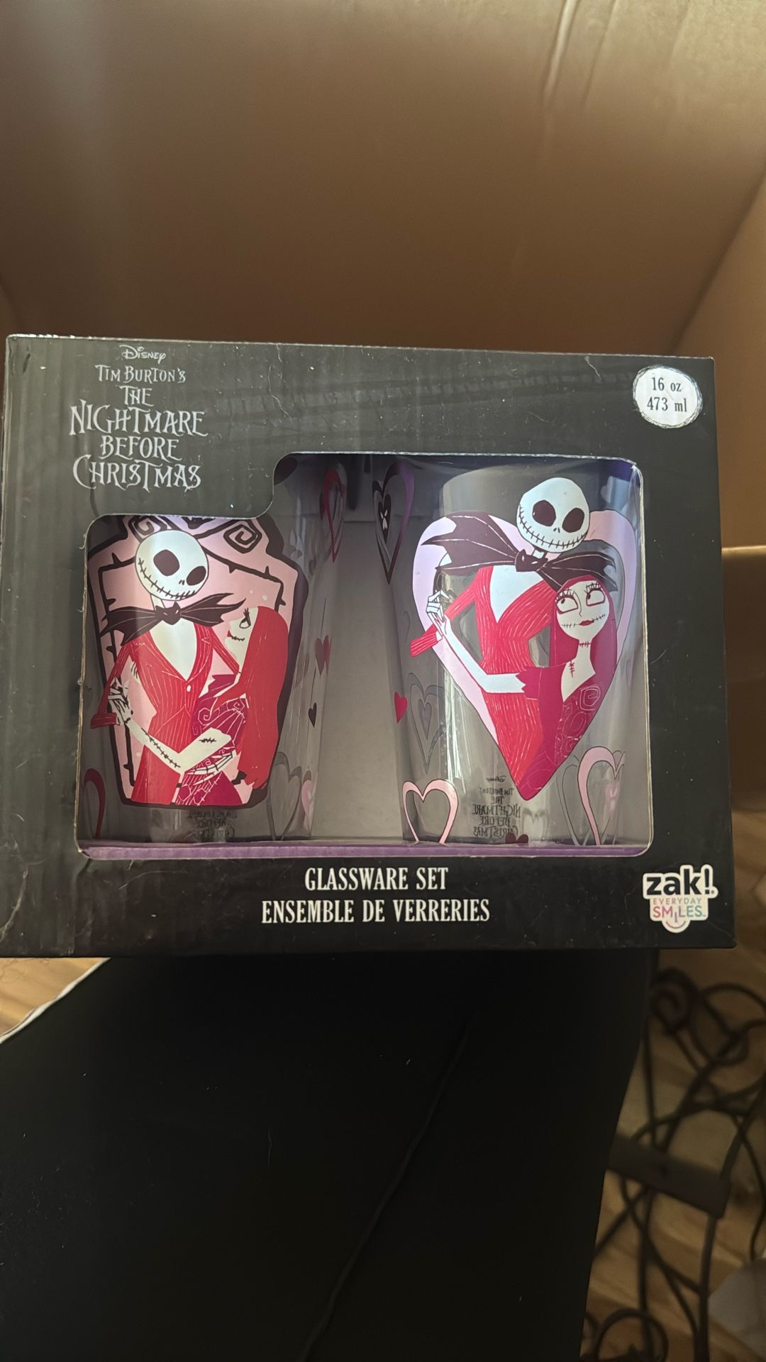 Tim Burtons The Nightmare Before Christmas glass Set