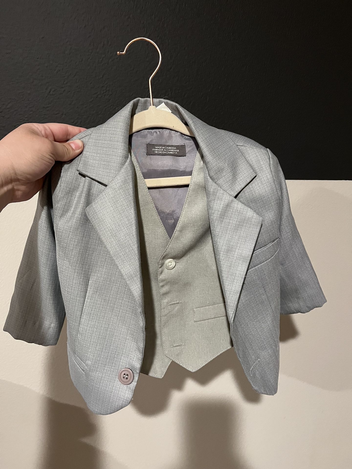 Toddler jacket and vest, Size 18-24 Month