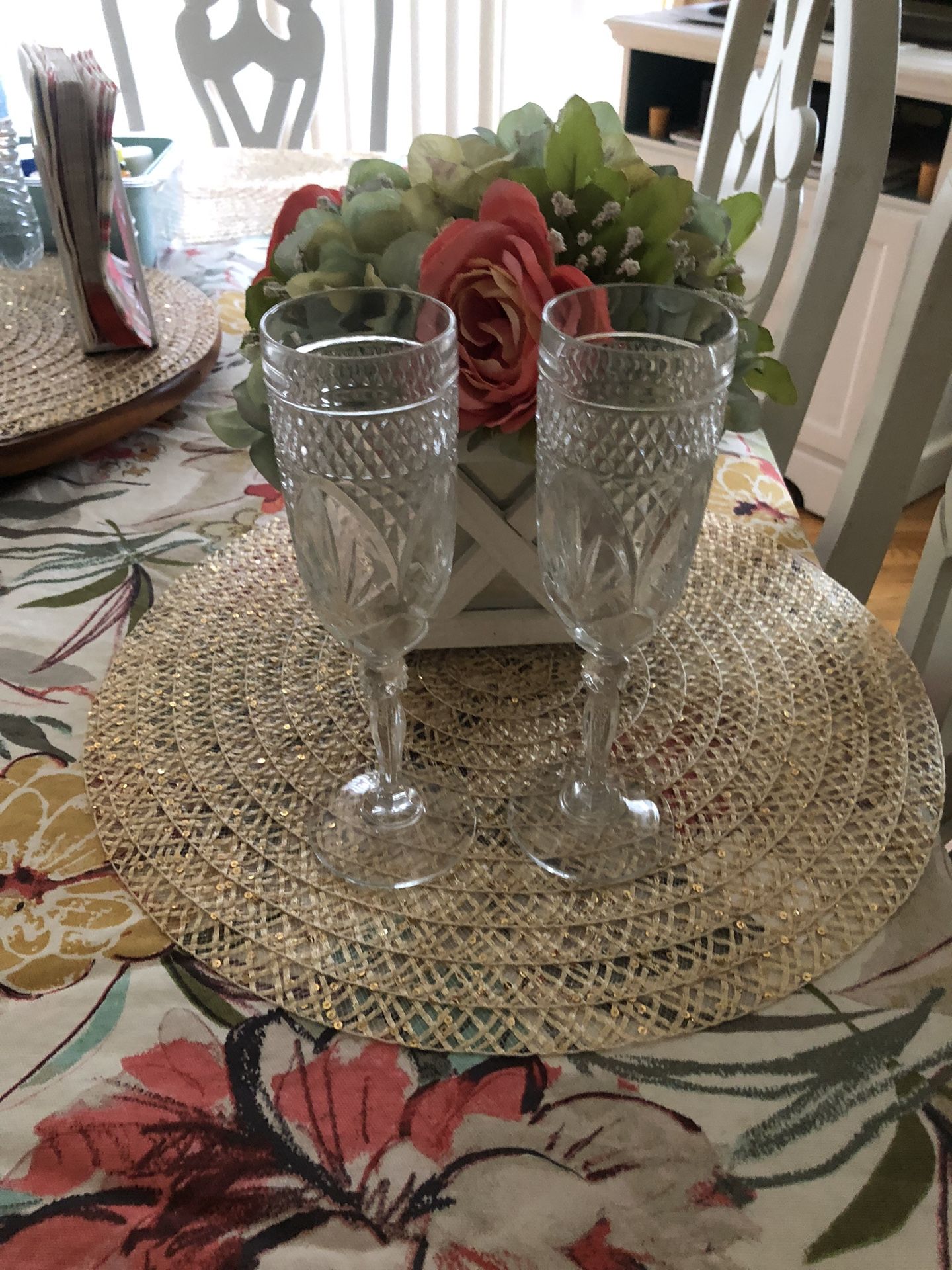 Cut Glass 30 Fluted Champagne/Wine