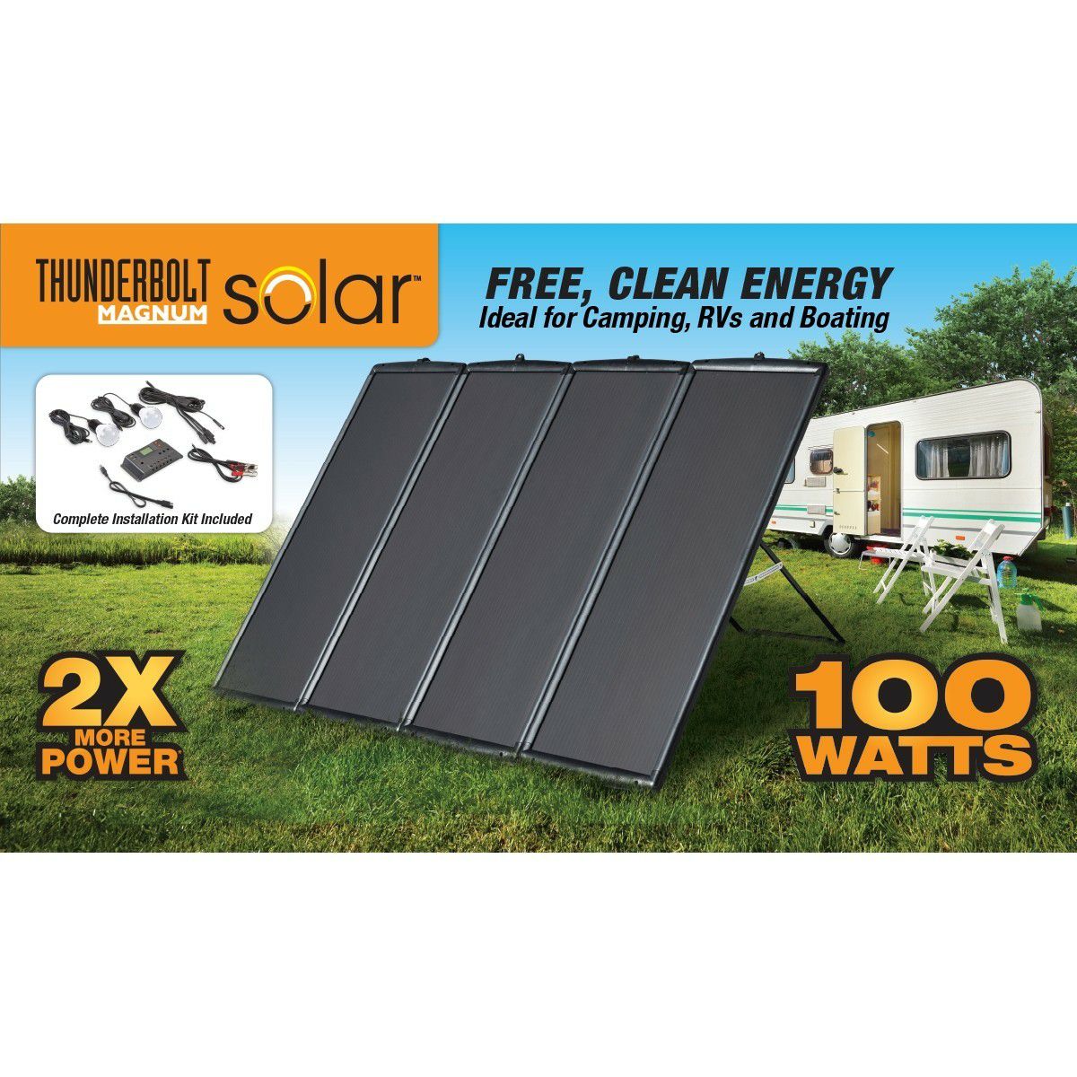 100 Watt Harbor Freight solar panel kit