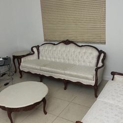 Antique Chinese Furniture Set Coffee Table End Table Huge Vase 