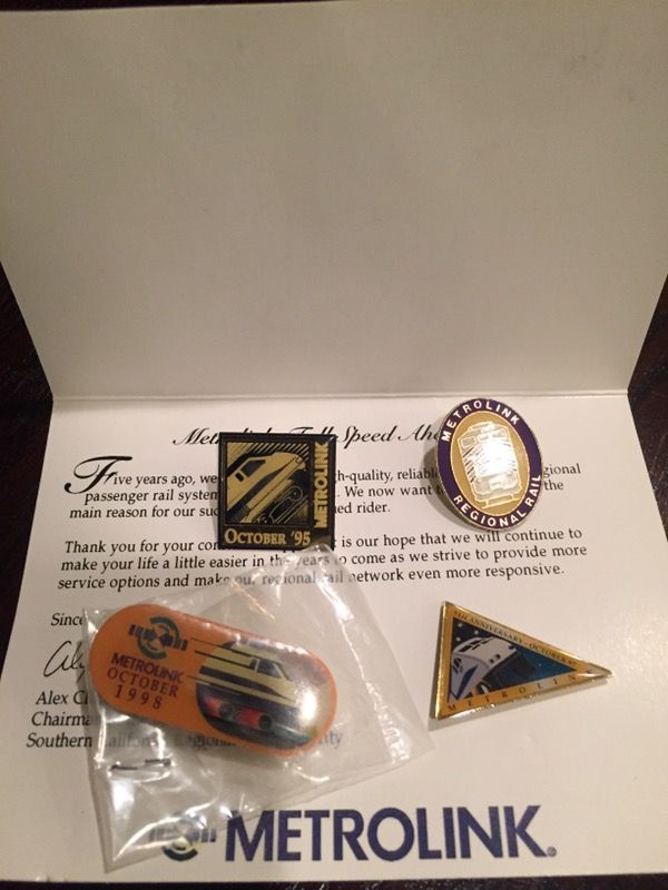 SoCal Metrolink Train Collector Pins