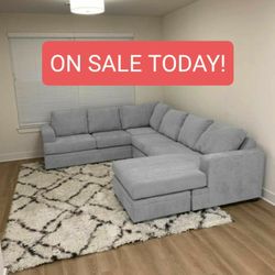 Gray Sectional Couch Sofa With Chaise 