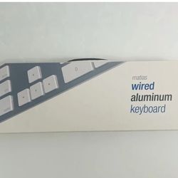 Matias Wired Aluminum Keyboard for iMac  (Silver)