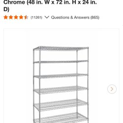 Home Depot Steel Wire Shelving Unit 