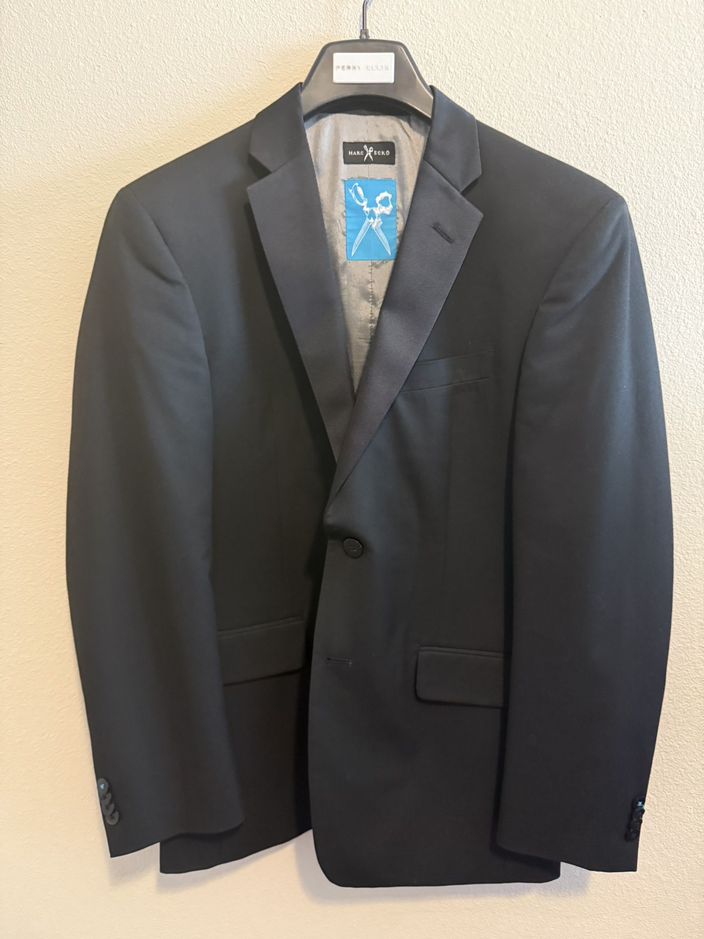 Marc Ecko Men’s Blazer Jacket R38 Black Sport Coat Designer Classic Preppy