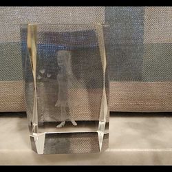 3D Fairy Laser Etched 3 Inch Paper Weight