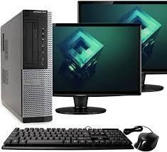 Dell Desktop With 2 LCD Monitors