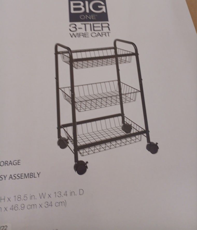 3 Tier Wire Carts
