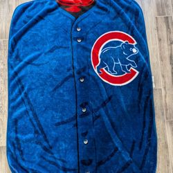 Chicago Cubs Jersey Style Soft Fleece Blanket Large