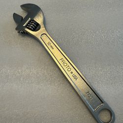 Vintage PROTO USA 10” Adjustable Wrench #7100 MADE IN USA