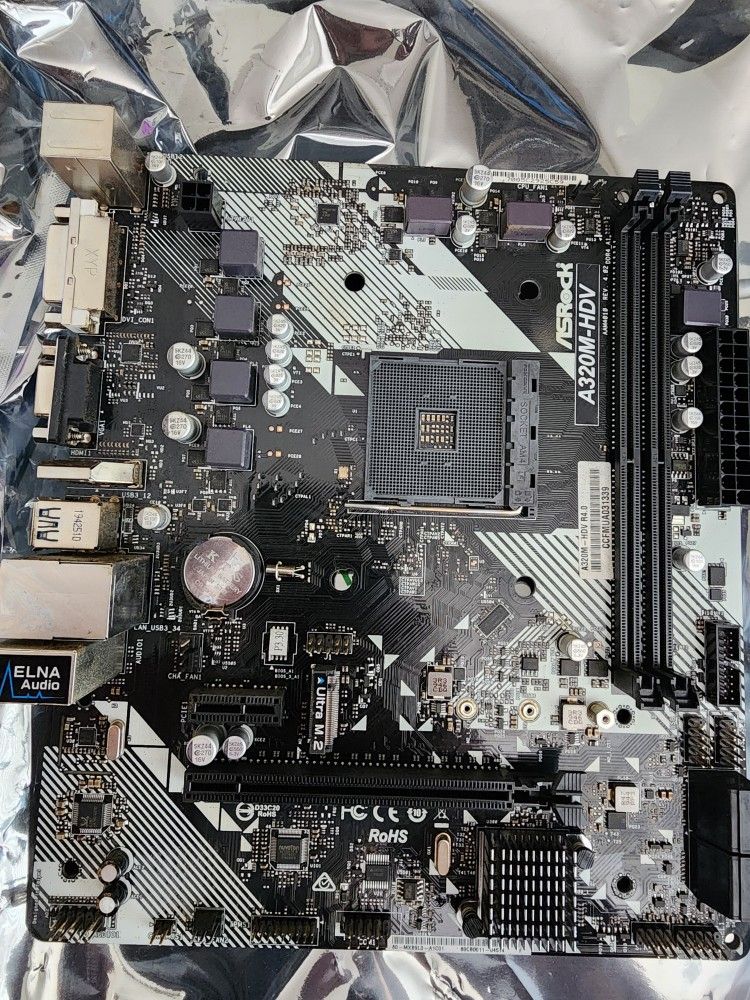 AsRock AM320M-HDV AM4 Motherboard
