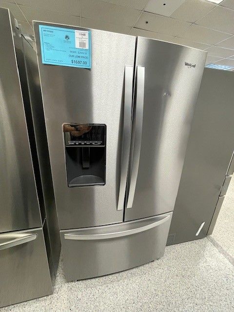 New Open Box-Whirlpool-Bottom-Freezer-Refrigerator Fridge- In Stock-Dryer & More