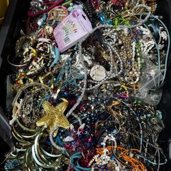 Giant Box Of Misc Jewelry 