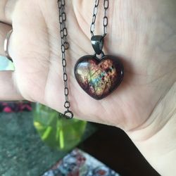 Labradorite Heart Necklace