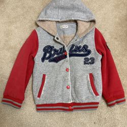 Boys Hoodie Sherpa Jacket Size 5/6