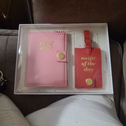 Passport Case And Luggage Tag Travel Set 