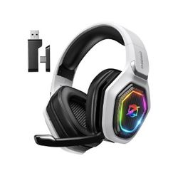Ozeino 2.4GHz Wireless Gaming Headset for PC, Ps5, Ps4 - Lossless Audio USB & Type-C Ultra Stable Gaming Headphones with Flip Microphone,